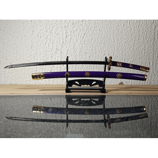 Katana Enma - Roronoa Zoro (One Piece) - Metal 20cm + Pedestal de Colección