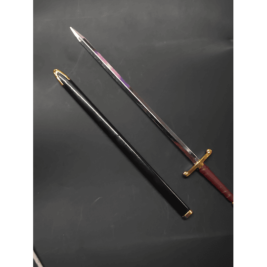 Espada de Colección Real - Edición Morado y Oro - Metal 20cm