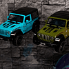 Jeep Wrangler Rubicon Escala 1:32 - Diecast Metal con Techo Removible