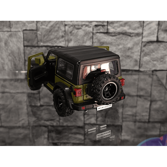 Jeep Wrangler Rubicon Escala 1:32 - Diecast Metal con Techo Removible