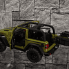 Jeep Wrangler Rubicon Escala 1:32 - Diecast Metal con Techo Removible