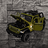 Jeep Wrangler Rubicon Escala 1:32 - Diecast Metal con Techo Removible