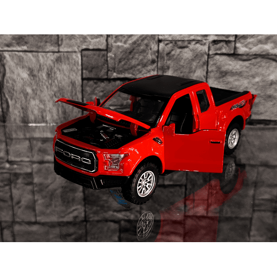Ford F-150 Raptor Escala 1:32 - Camioneta Diecast Metal con Apertura Total