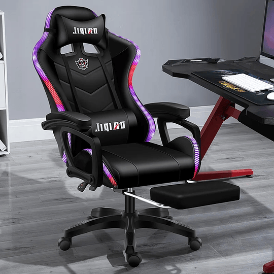 REMATE SILLA GAMER CON LUCES Y PARLANTES POR BLUETOOTH