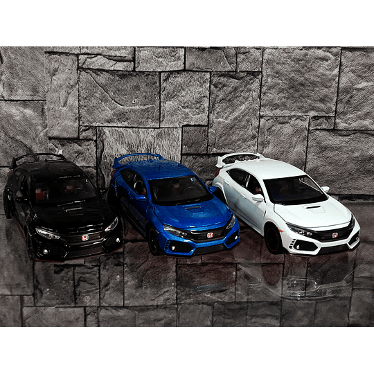 Honda Civic Type R FK8 Escala 1:32 | Metálico - Full Apertura