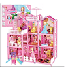 Casa de muñecas 220 pcs armable con accesorios para amoblar y muñequitas