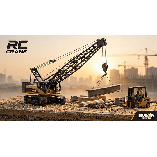 Grúa Oruga RC Huina 1572 de Aleación a Escala 1:14