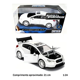 Auto Metálico 1:24 Rápidos y Furiosos 8 - Subaru WRX STI (Jada Toys)