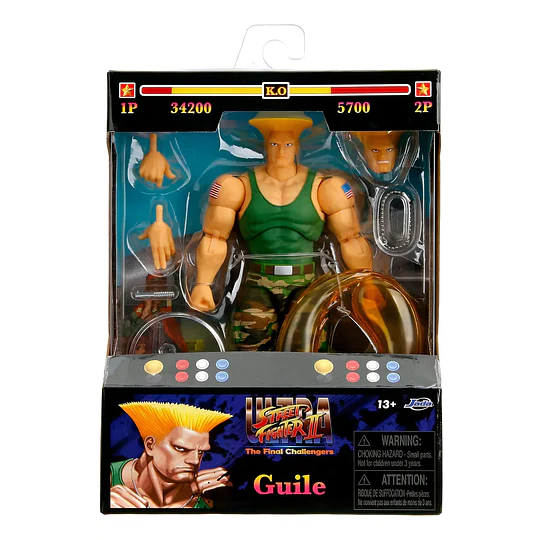 Figura Articulada Street Fighter - Guile 15 cm (Jada Toys)