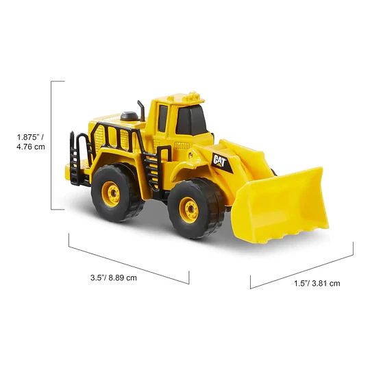 Set de 3 Vehículos de Maquinaria Caterpillar Die-Cast (Playfun)