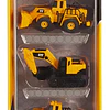 Set de 3 Vehículos de Maquinaria Caterpillar Die-Cast (Playfun)
