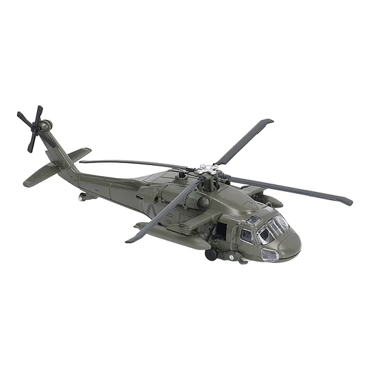 Helicóptero Black Hawk Metálico a Escala Huayi 