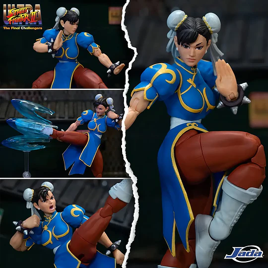 Figura de acción Chun-Li de Jada ULTRA STREET FIGHTER II