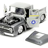 Camioneta Ford F-100 1956 Guile - Street Fighter con Figura | Jada Toys Escala 1:24 | Metal Die-Cast