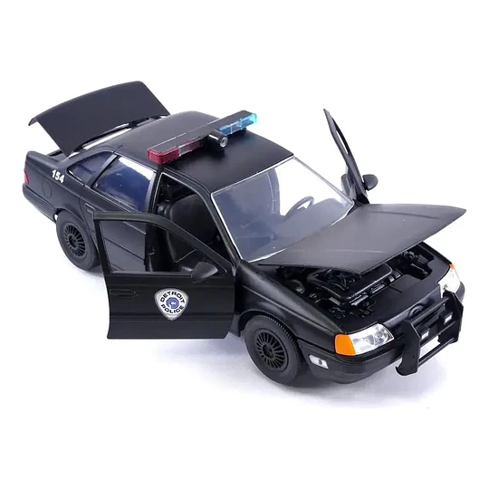 Patrulla OCP Ford Taurus con Figura de RoboCop | Jada Toys Escala 1:24 | Metal Die-Cast