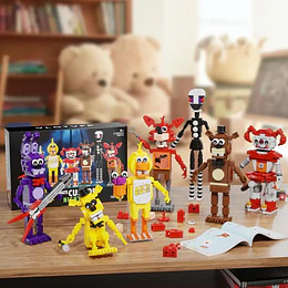 Set de Construcción FNAF Ultimate Custom Night | VLOTVFP 696 Piezas | 7 Figuras Animatrónicas