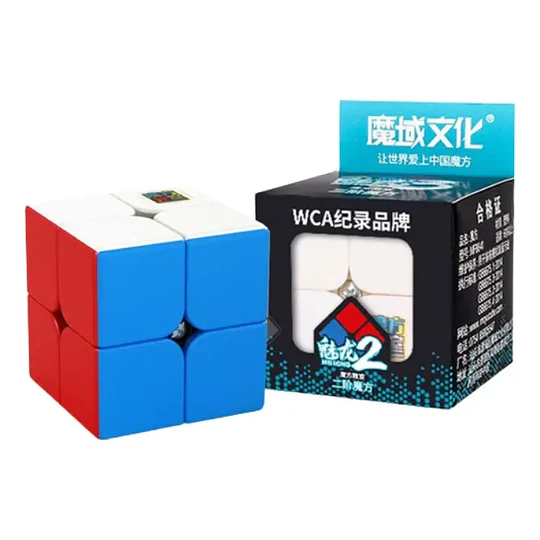 Cubo Rubik MoYu Meilong 2x2 | Stickerless (Sin Pegatinas) | Giro Rápido