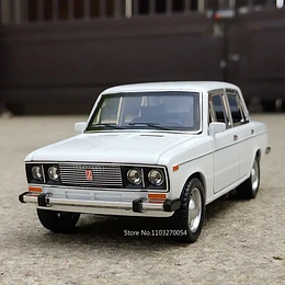 Modelo a Escala LADA 2107 (Blanco) | Miniauto Escala 1:24 | Metal Die-Cast
