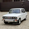 Modelo a Escala LADA 2107 (Blanco) | Miniauto Escala 1:24 | Metal Die-Cast