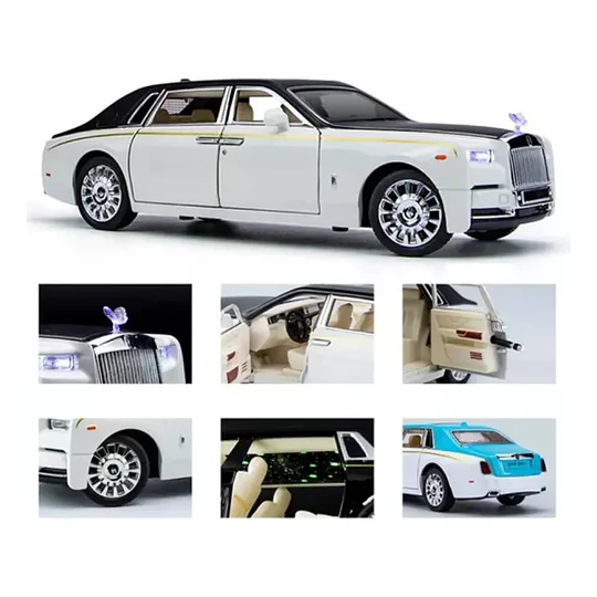 Automóvil a Escala Rolls-Royce Phantom | Adorno de Colección en Metal | Die-Cast Premium
