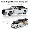 Automóvil a Escala Rolls-Royce Phantom | Adorno de Colección en Metal | Die-Cast Premium