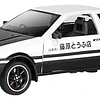 Automóvil a Escala AE86 Trueno (Initial D) | Escala 1:24 | Metal Die-Cast con Luces y Apertura Total