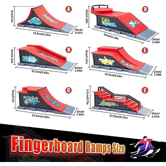 Rampas Profesionales Fingerborad Park Finger Skate