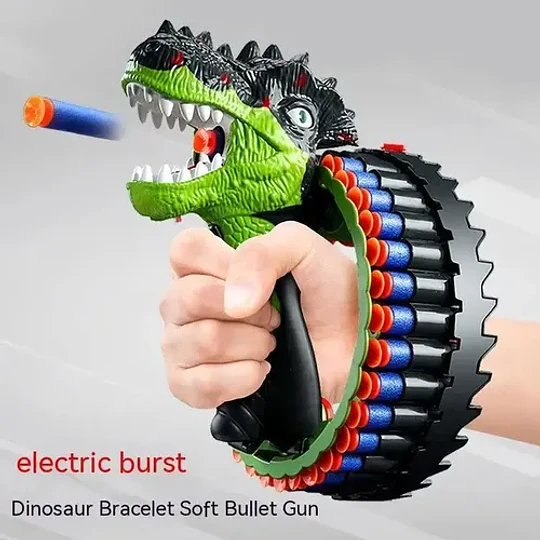 Pistola De Juguete De Dinosaurio Para Niños, Envio Gratis Verde Oscuro