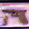 Replica De Pistola A Escala, Metalica, Glock, Llavero
