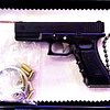 Replica De Pistola A Escala, Metalica, Glock, Llavero