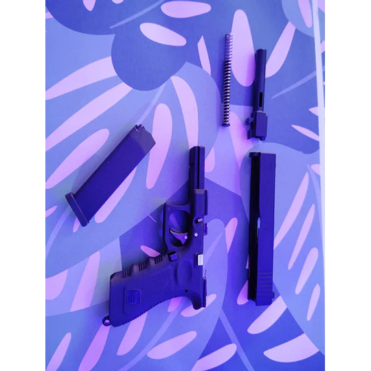 Replica De Pistola A Escala, Metalica, Glock, Llavero
