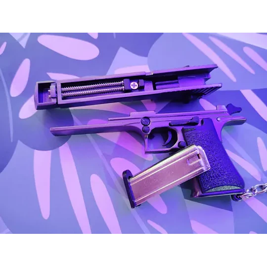 Replica De Pistola A Escala, Metalica, Glock, Llavero