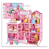 Casa De Muñecas 220 Pcs Armable C/ Accesorios Para Amoblar