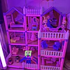Casa De Muñecas 220 Pcs Armable C/ Accesorios Para Amoblar