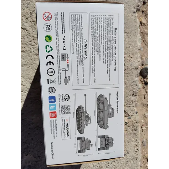 Tanque A Control Remoto Escala 1:30, Modelo M26 Pershing