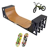 Fingerboard Skate Rampas Para Patinetas De Dedos Negro