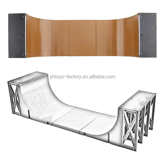 Fingerboard Skate Rampas Para Patinetas De Dedos Negro