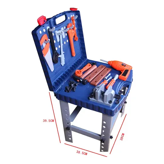 Mesa De Herramientas Infantil, C Taladro Que Gira De Verdad