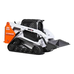 Mini Cargador Oruga Con Garra, Escala 1:50 Full Metal, Huina Blanco