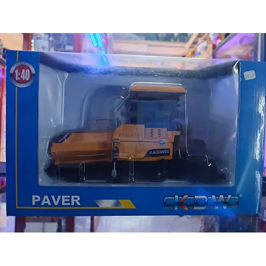 Pavimentadora Full Metal, Escala 1:50 Amarillo