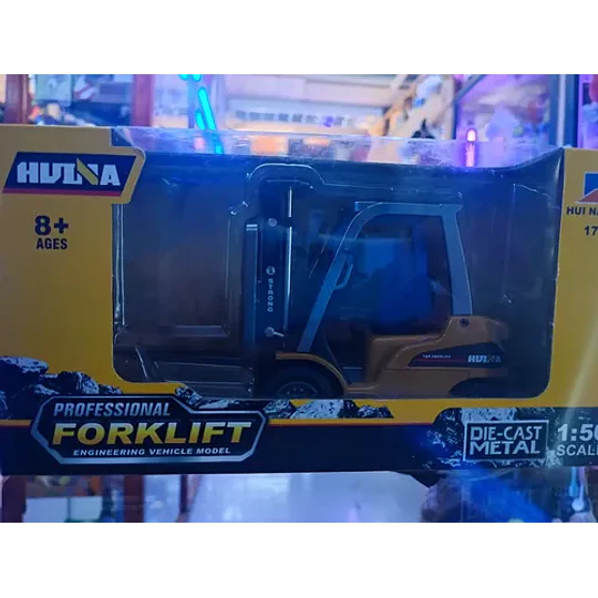 Grua Horquilla Huina 1717 Vehiculo De Carga 1:50 Amarillo