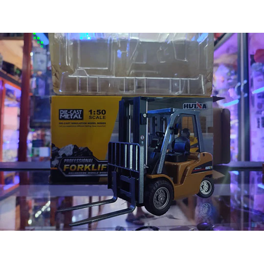 Grua Horquilla Huina 1717 Vehiculo De Carga 1:50 Amarillo