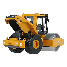 Rodillo Compactador Full Metal, Escala 1:50 Amarillo
