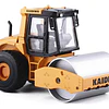 Rodillo Compactador Full Metal, Escala 1:50 Amarillo