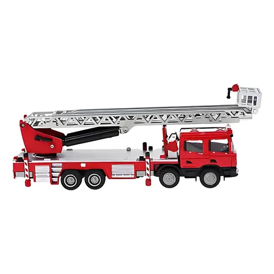 Kdw Camion De Bombero Con Escalera D Rescate 1:50 Full Metal Rojo