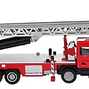 Kdw Camion De Bombero Con Escalera D Rescate 1:50 Full Metal Rojo