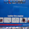 Kdw Camion De Bombero Con Escalera D Rescate 1:50 Full Metal Rojo