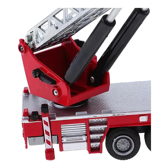 Kdw Camion De Bombero Con Escalera D Rescate 1:50 Full Metal Rojo