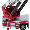Kdw Camion De Bombero Con Escalera D Rescate 1:50 Full Metal Rojo
