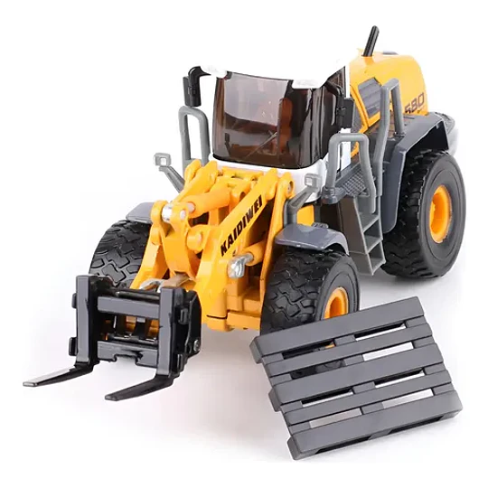 Grua Horquilla Articulada De Alto Tonelaje Escala 1:50 Metal Amarillo
